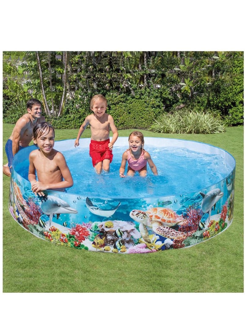 Swimming Pool Children's Pool Deep Sea Blue Children's Pool 8*18 inches