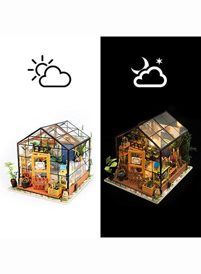Diy Miniatures Dollhouse Craft Kits For Adult To Build Tiny House Model Christmas Birthday Gift For Family And Friends(Cathy'S Greenhouse)
