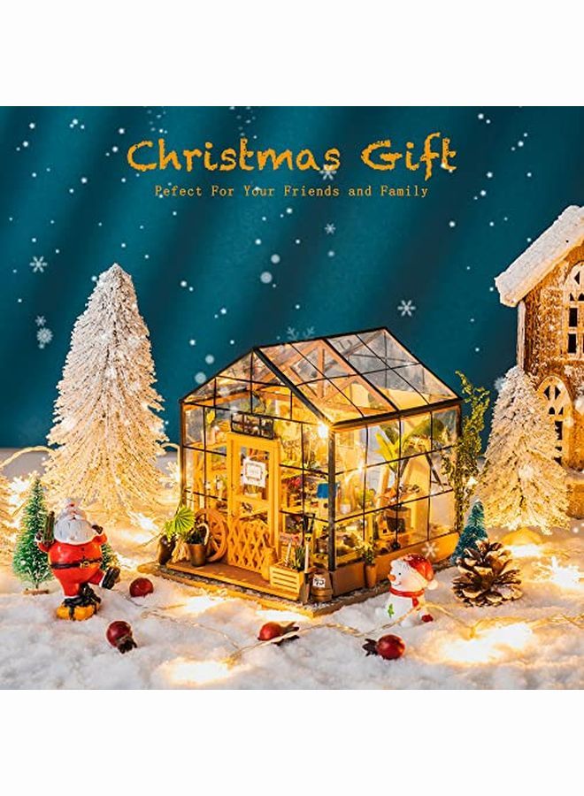 Diy Miniatures Dollhouse Craft Kits For Adult To Build Tiny House Model Christmas Birthday Gift For Family And Friends(Cathy'S Greenhouse)