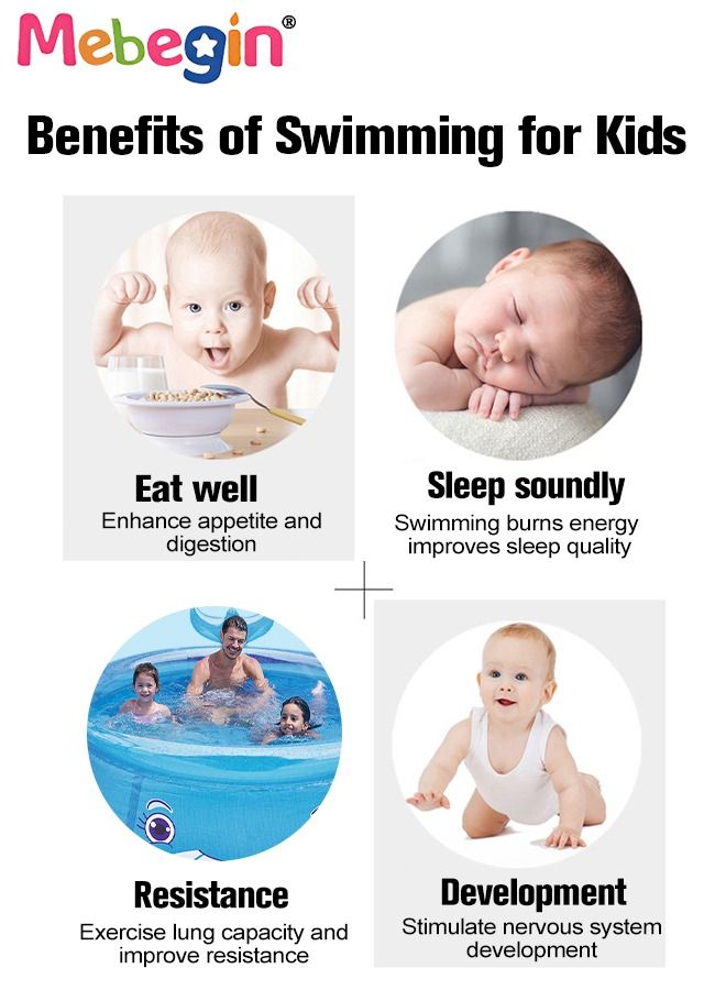 175*62cm Whale Shape Inflatable Swimming Pool, Thickened Inflatable Lounge Pool Ball Pit, Cool Summer Swimming Pool Game, Suitatble for Family Use, Outdoor, Garden, Backyard and Summer Water Party