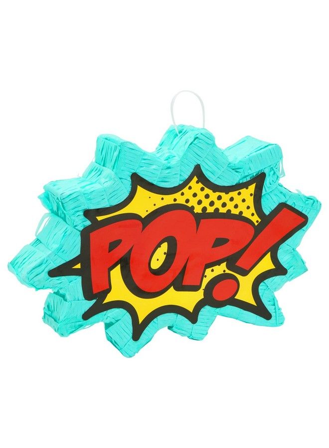 Small Comic Book Pop Pinata For Superhero Themed Birthday Party Decorations (17 X 11 X 3 In)