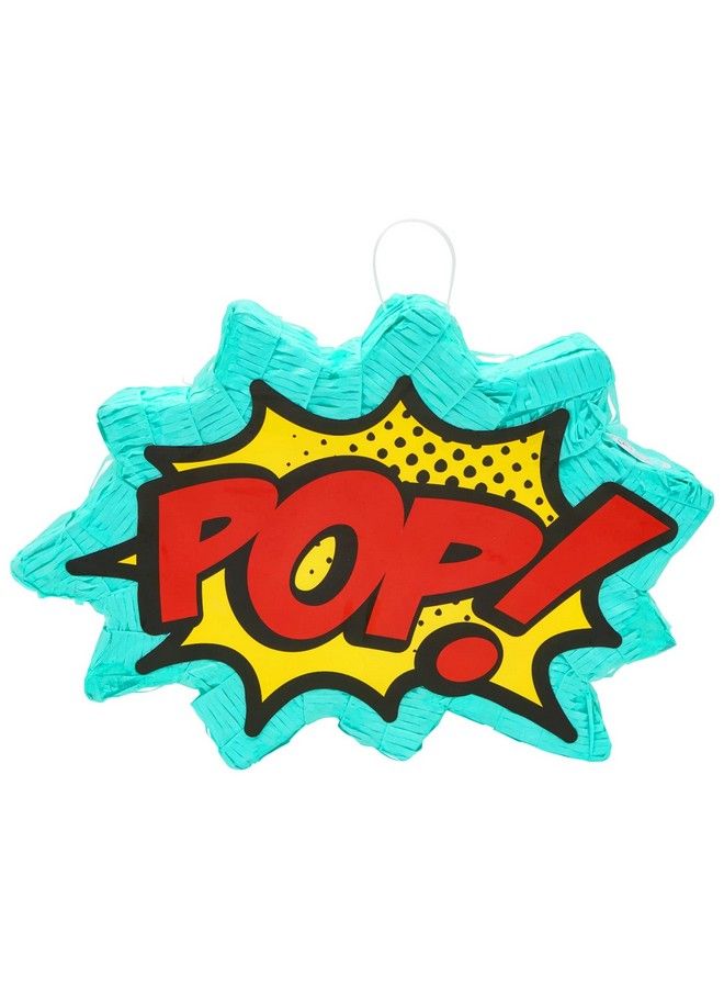 Small Comic Book Pop Pinata For Superhero Themed Birthday Party Decorations (17 X 11 X 3 In)