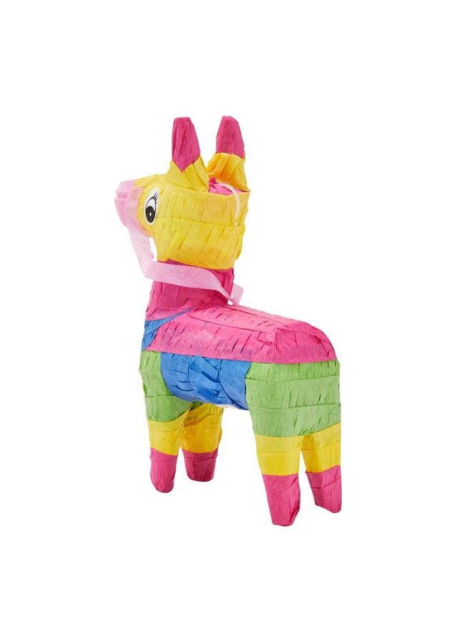 3 Piece Mini Rainbow Donkey Pinata Set For Cinco De Mayo Party Decorations, Birthdays, Mexican Fiesta Supplies (4 X 7.5 X 2 In)