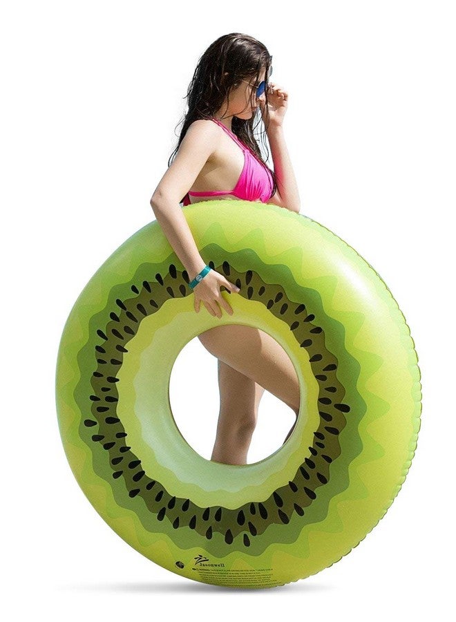 Giant Kiwi Pool Party Float Inflatable Pool Floats Tube Rafts With Fast Valves Summer Beach Swimming Pool Lounge Decorations Toys For Adults & Kids