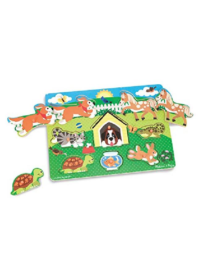 Pets Wooden Peg Puzzle (8 Pcs)