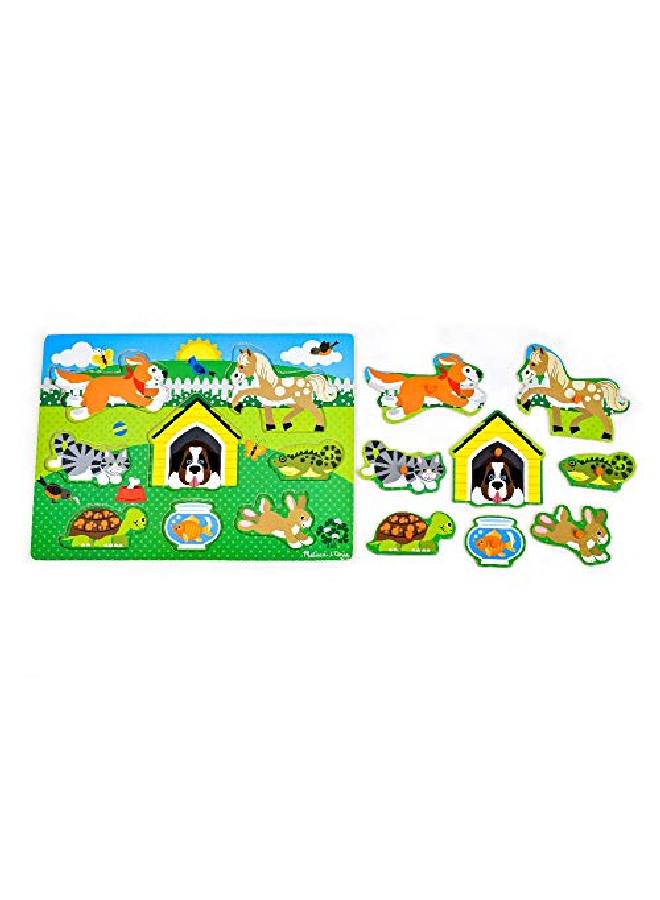 Pets Wooden Peg Puzzle (8 Pcs)