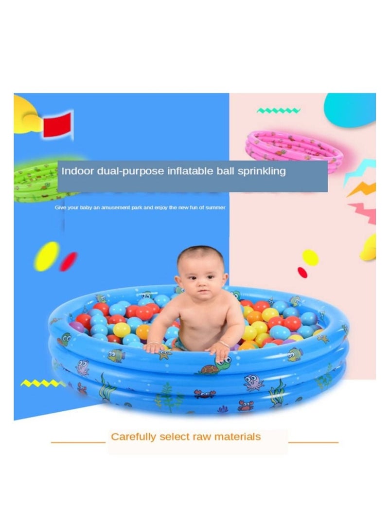 Inflatable Swimming Pool,Home Paddling Pool Family Lounge for Kids,Toddlers, Infant & Adult,51.2 * 15.7in Summer Water Party (Pink)