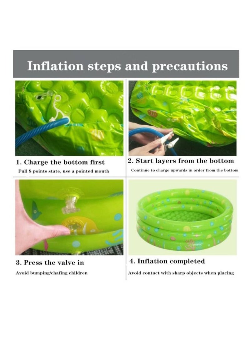 Inflatable Swimming Pool,Home Paddling Pool Family Lounge for Kids,Toddlers, Infant & Adult,51.2 * 15.7in Summer Water Party (Pink)