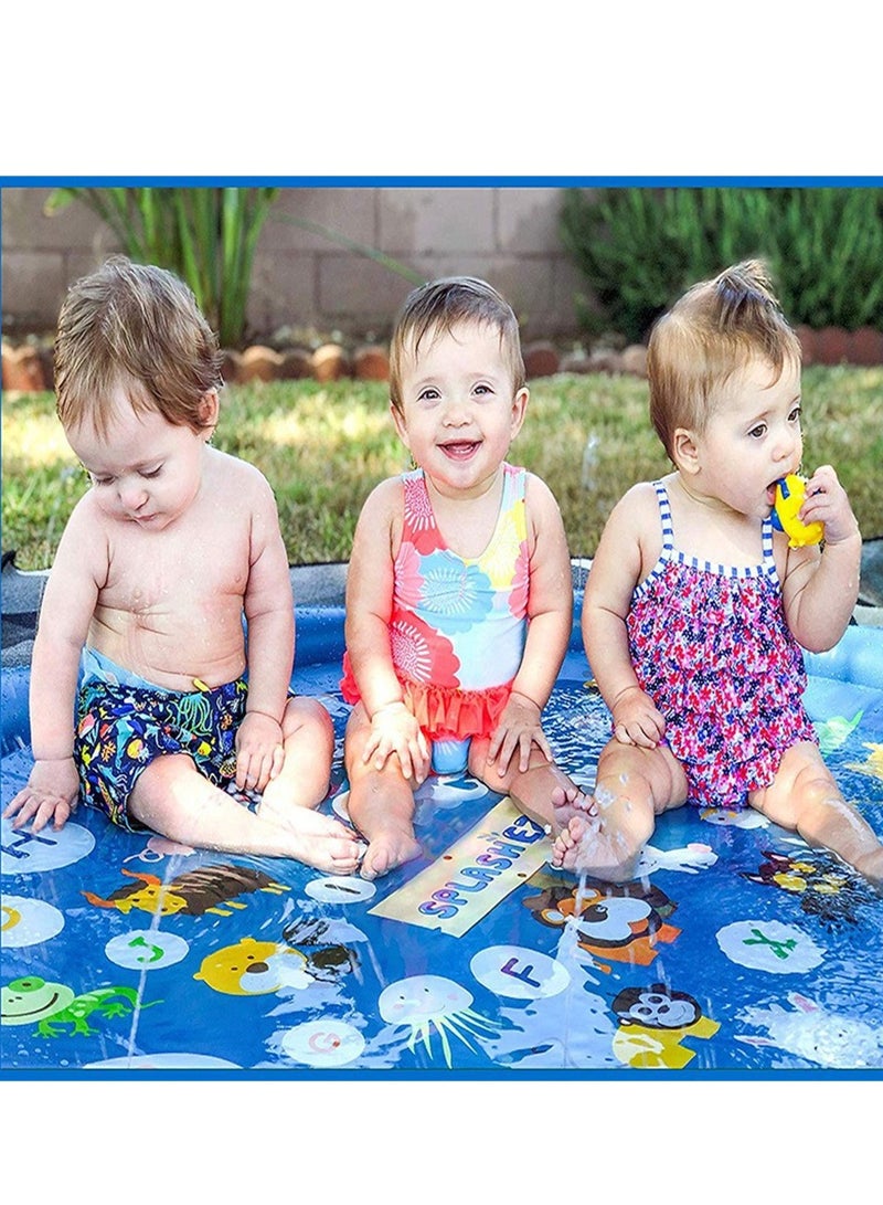 1.7m Children's spray mat outdoor water cooling spray mat lawn fountain pool game spray mat