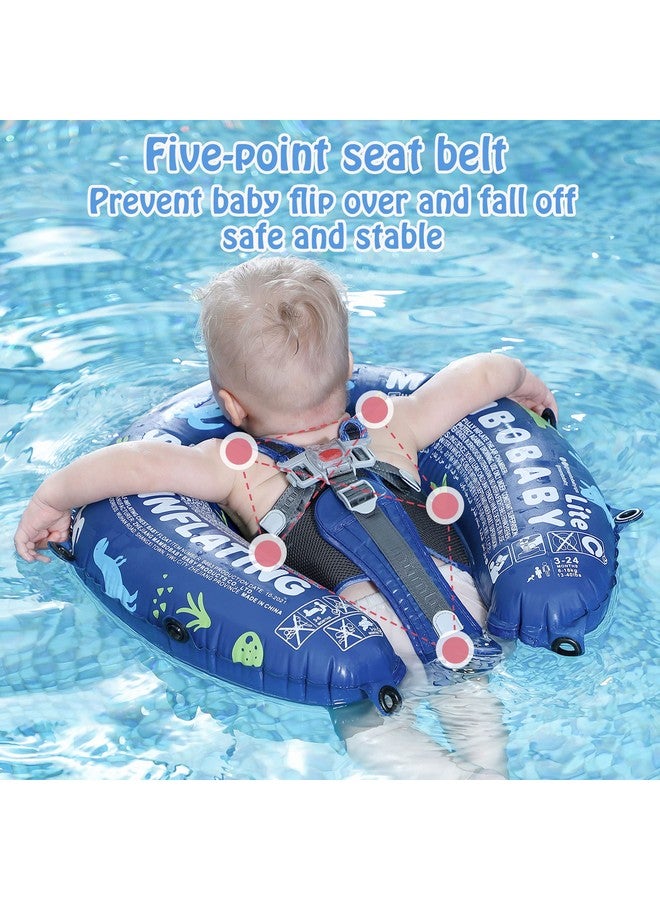 Mambobaby Newest Compressible Folding Baby Selfinflating Float With Sun Canopy Blue
