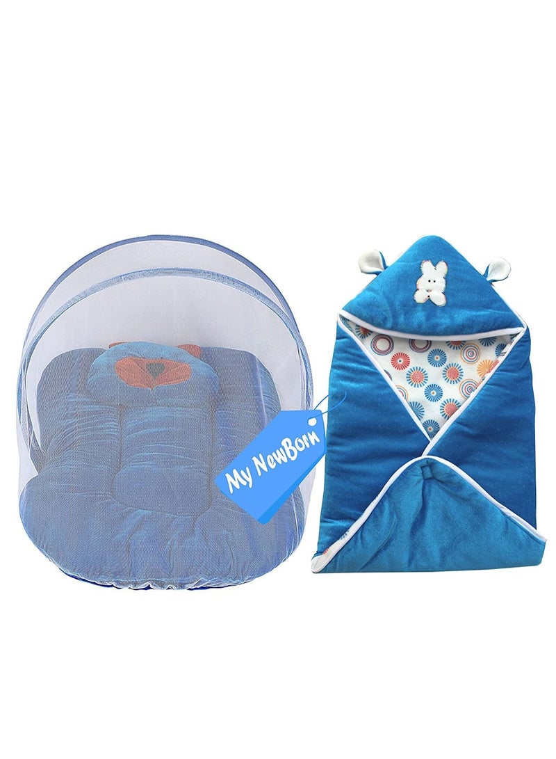 Baby Wrapper and Foldable Mosquito Bed net with Pillow