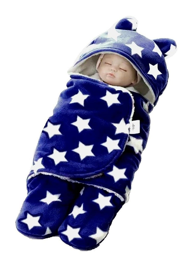 Baby Blankets New Born Wearable Super Soft Baby Wrapper Baby Sleeping Bag For Baby Boys Girls 76X70cm 1-6 Months Pack Of 2