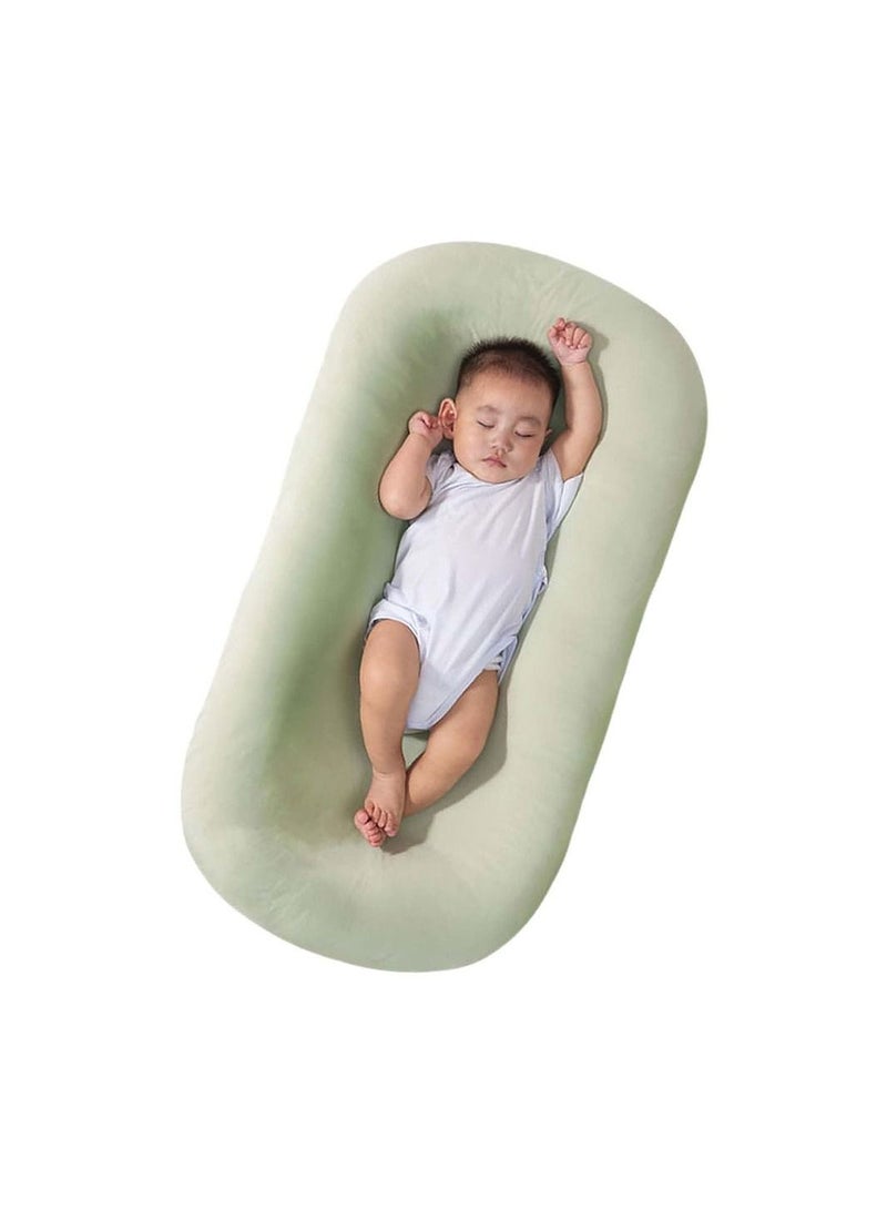 COOLBABY Baby Nest Baby Lounger Soft Organic Cotton Breathable Lounger for 0 to 18 Months Newborn Lounger for Baby Baby Lounger for Newborn