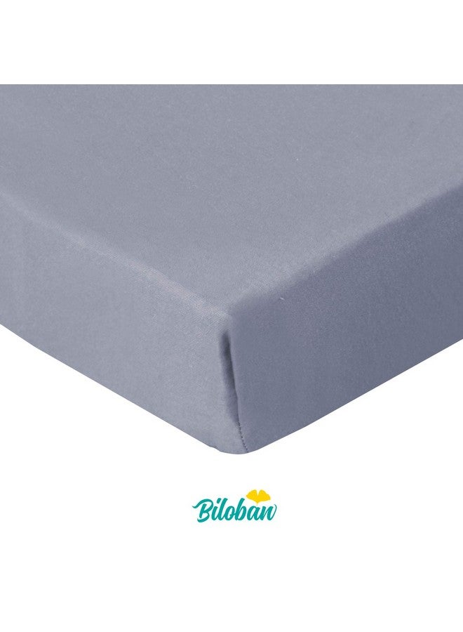 Square Playardplaypen Fitted Sheets Perfect For New Room2 Totbloc Portable Playard 2 Pack Ultra Soft Microfiber Fitted Playpen Sheet Grey.