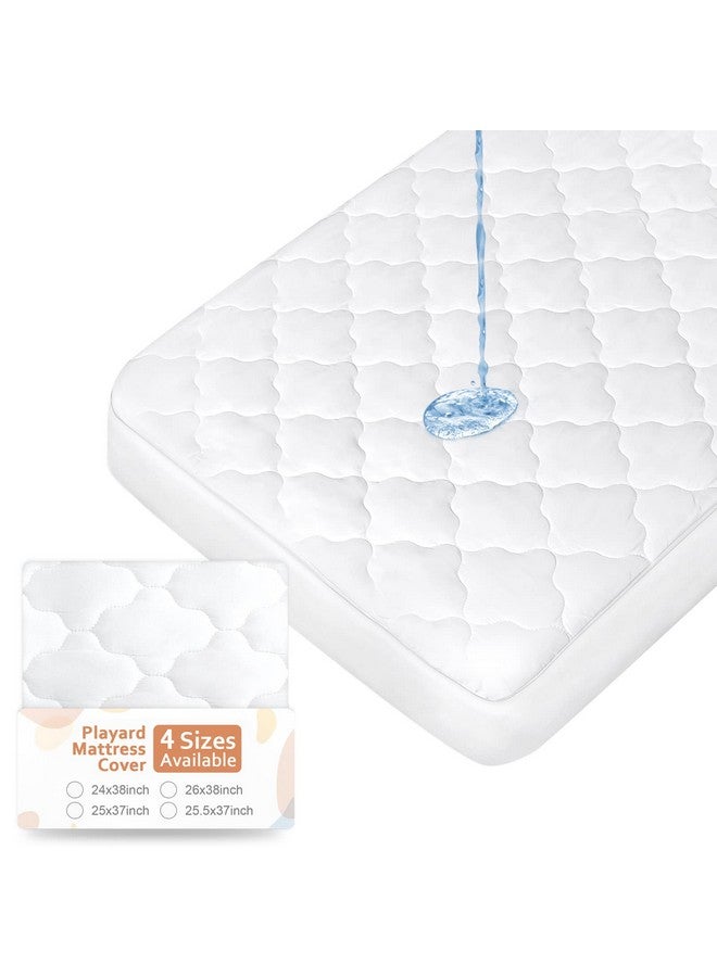 Pack N Play Mattress Pad (4 Sizes) Fit Graco Pack 'N Play Travel Dome Lx Playard Pack And Play Mattress Sheets Cover Protector Waterproof Soft Quilted Pack And Play Mattress Sheets Fitted