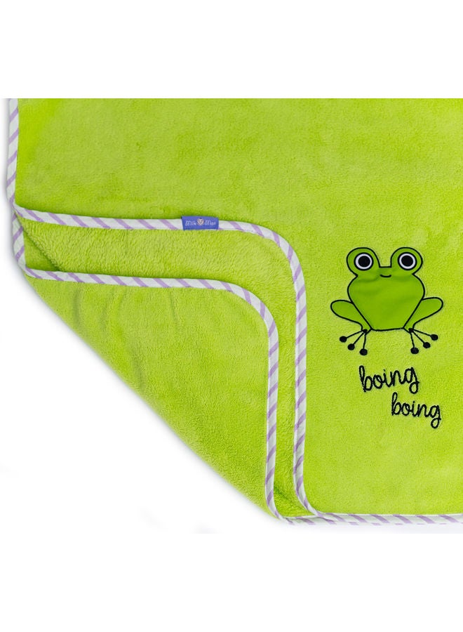 Cacha Frog Baby Receiving Blanket With Pillow & Security