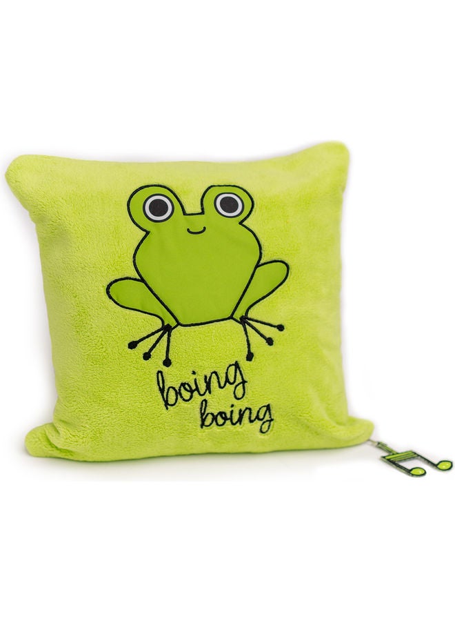 Cacha Frog Baby Receiving Blanket With Pillow & Security