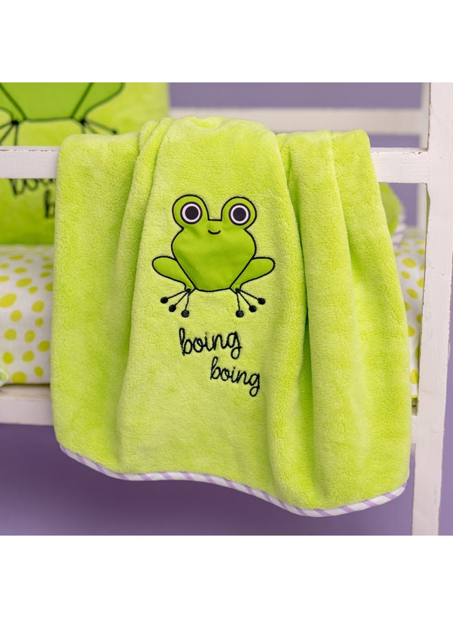 Cacha Frog Baby Receiving Blanket With Pillow & Security