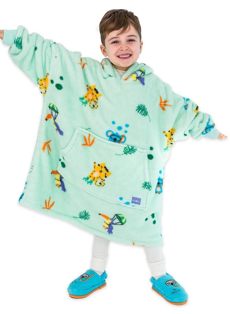 Milk&Moo Little Mermaid Wearable Hooded Blanket with Pouch Green