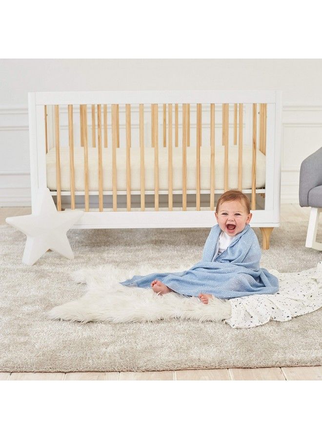Aden Silky Soft Swaddle Baby Blanket 100% Cotton Bamboo Muslin Large 44 X 44 Inch 2 Pack Cosmic Galaxy