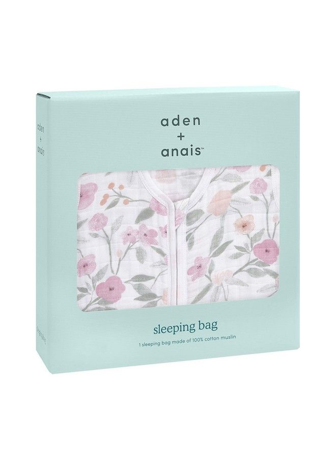 Baby Sleeping Bag 100% Cotton Muslin Wearable Swaddle Blanket For Girls & Boys Newborn Sleep Sack Breathable & Lightweight Tog Rating 1.0 Mon Fleur Xlarge 18+ Months