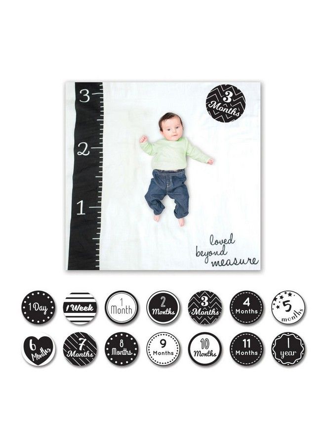 Baby Baby'S First Year Milestone Blanket And Cards Set Loved Beyond Measure