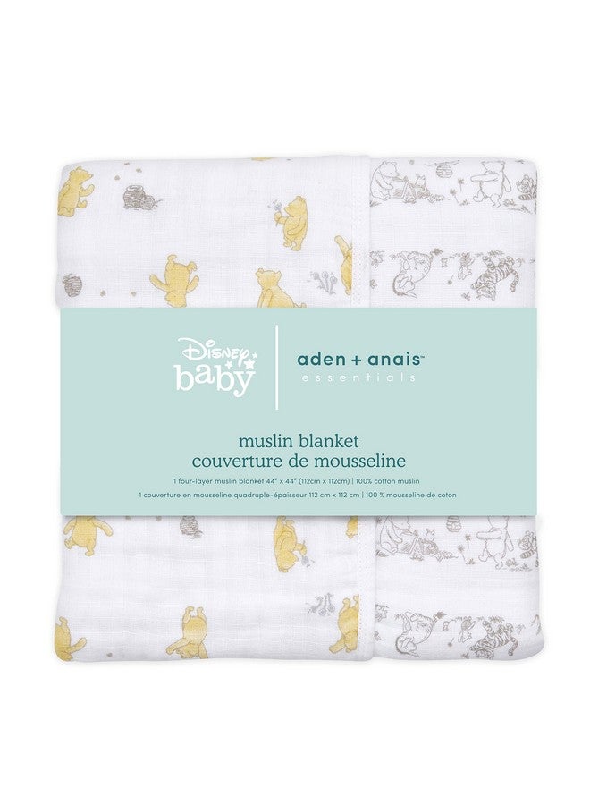 Dream Blanket Boutique Muslin Baby Blankets For Girls & Boys Ideal Lightweight Newborn Nursery & Crib Blanket Unisex Toddler & Infant Bedding Shower & Registry Gift Winnie The Pooh