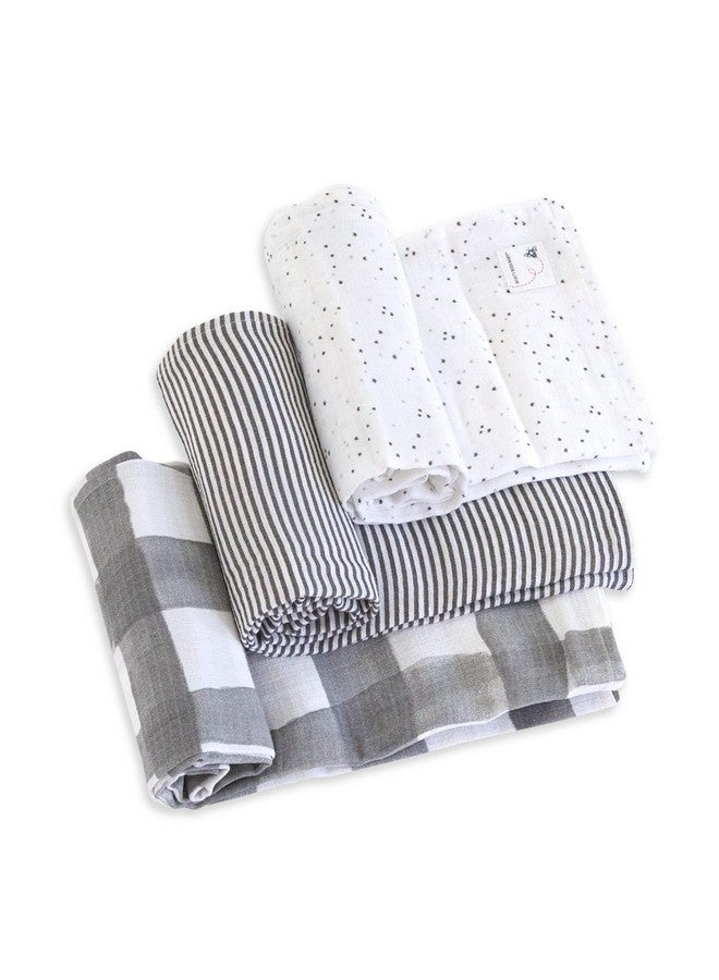 Unisex Baby Gift Set Beekeeper Wearable Blanket 3Pack Muslin Swaddle Blankets & Plush Organic Cotton Essentials Bundle