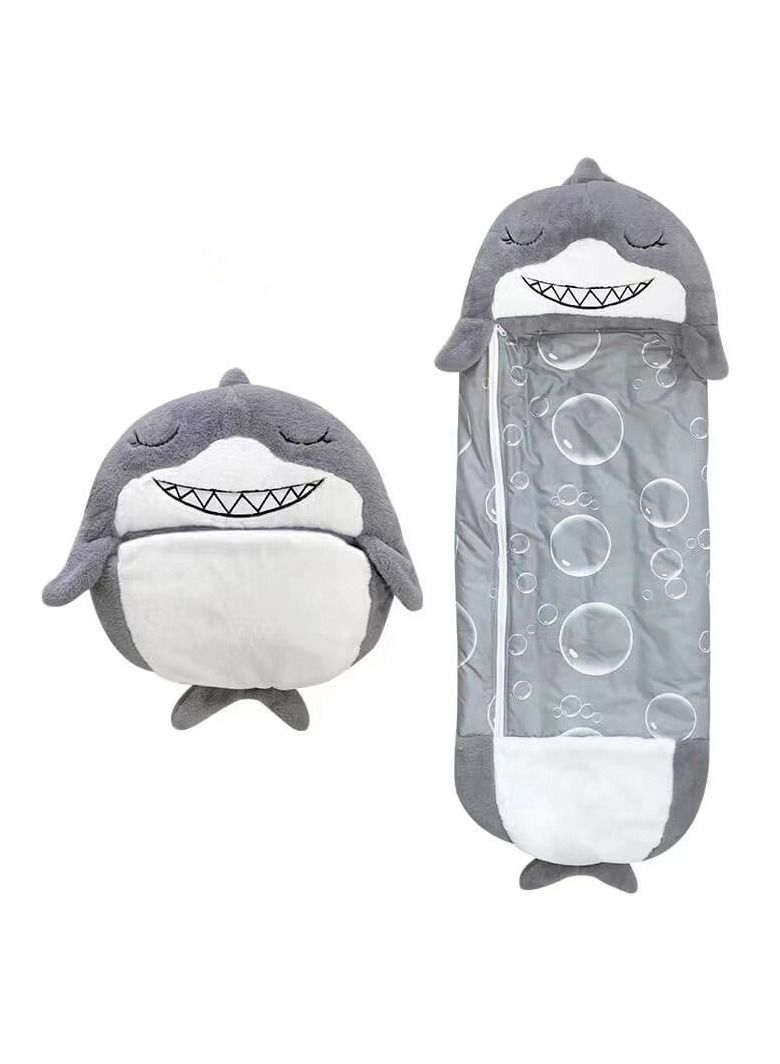 COOLBABY Kids Cartoon Lazy Warm Sleeping Bag, Foldable Cartoon Animal Sleeping Bag, Suitable for Children Playing and Camping