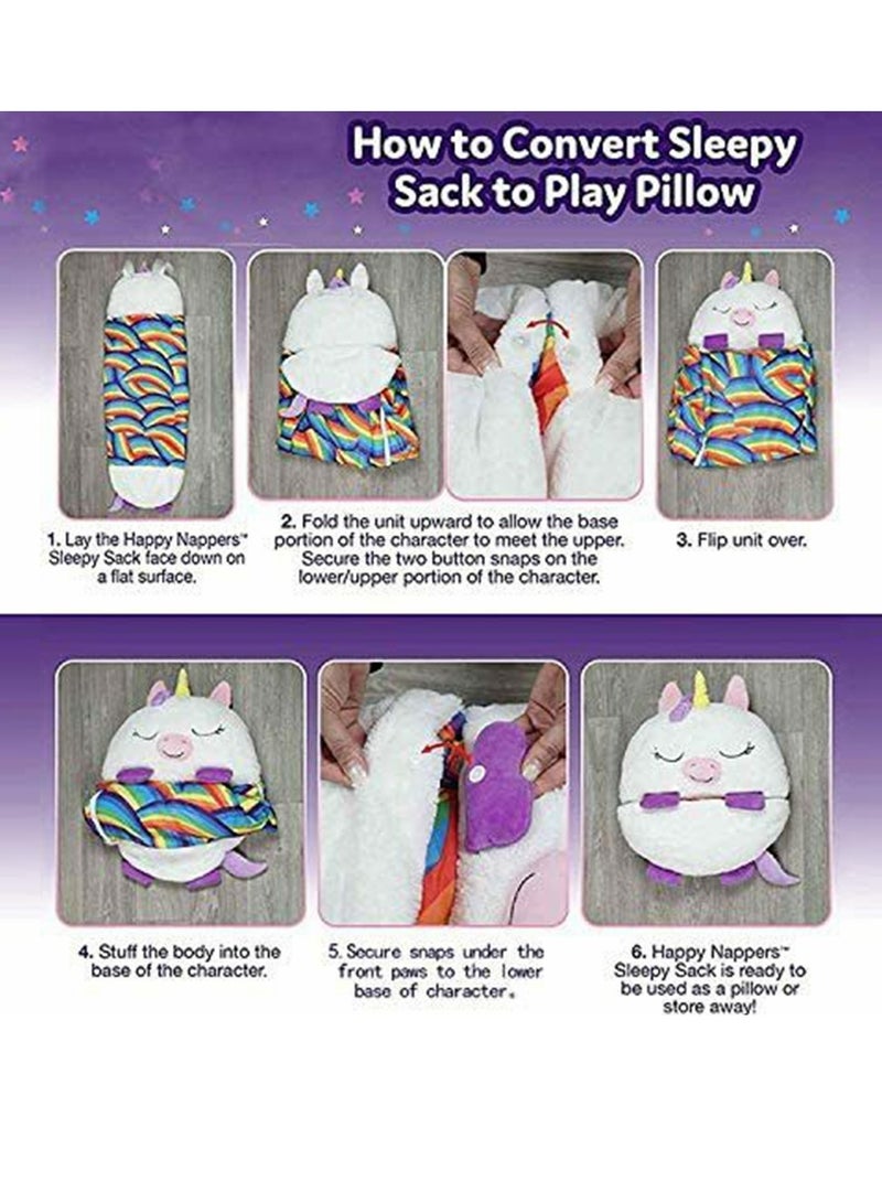 Kids Cartoon Lazy Warm Sleeping Bag Foldable Cartoon Animal Sleeping Bag Suitable for Children Playing and Camping