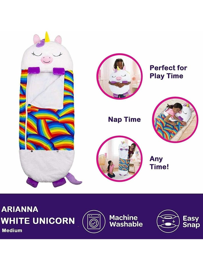 COOLBABY Kids Cartoon Lazy Warm Sleeping Bag Foldable Cartoon Animal Sleeping Bag Suitable For Children Playing And Camping