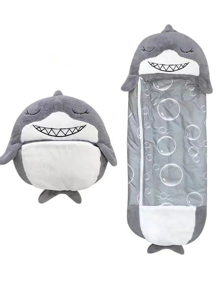 COOLBABY Kids Cartoon Lazy Warm Sleeping Bag Foldable Cartoon Animal Sleeping Bag Suitable For Children Playing And Camping