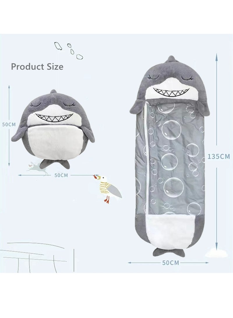 COOLBABY Kids Cartoon Lazy Warm Sleeping Bag Foldable Cartoon Animal Sleeping Bag Suitable For Children Playing And Camping