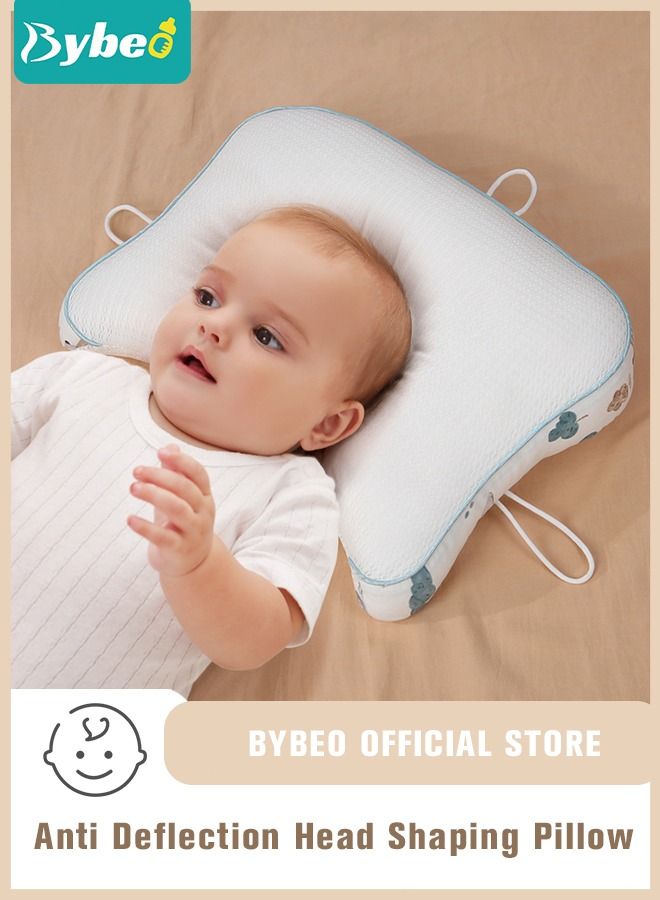 Baby Newborn Nursing Sleeping Pillow with Flannel air conditioning blanket, Toddler Boys and Girls Breathable Lightweight Shaping Pillows Multifunctional Infant Head Support for Kids Infants Superhigh