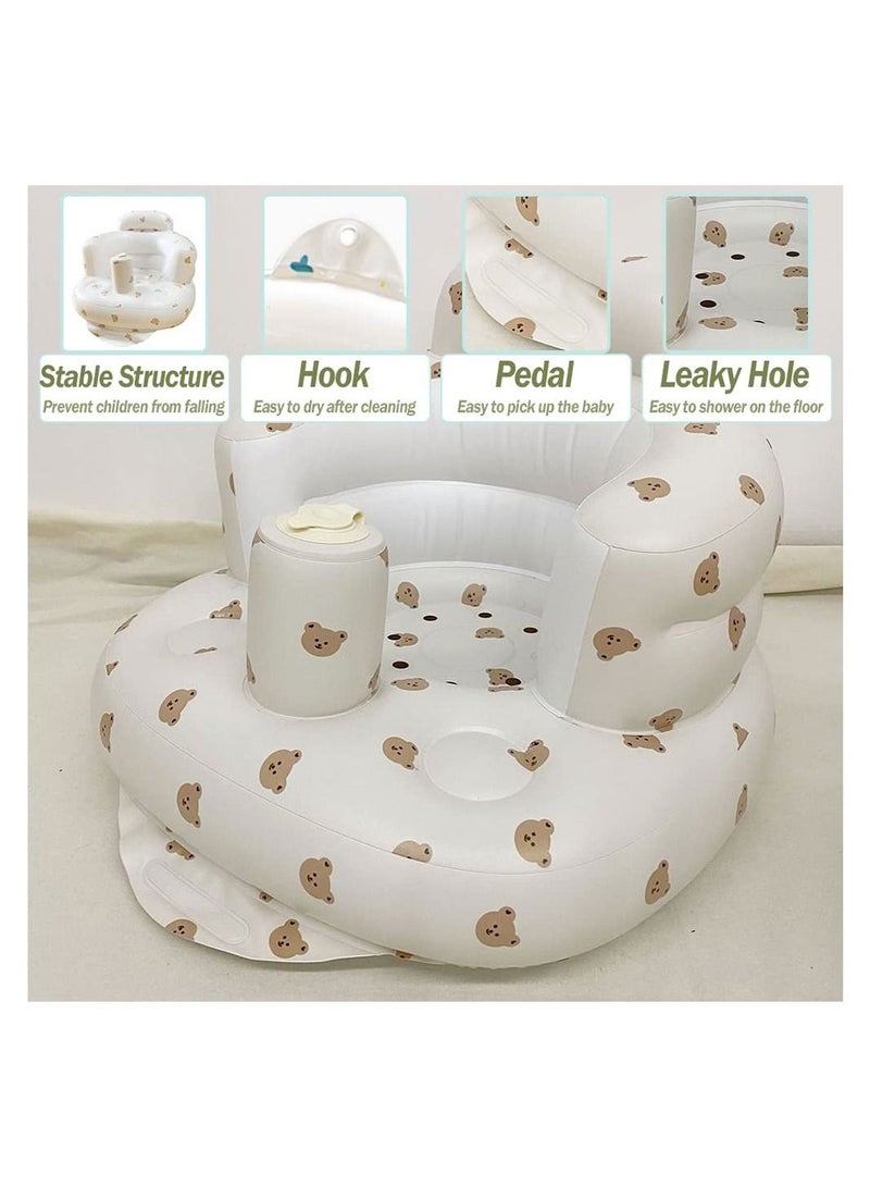 Baby Inflatable Seat Built in Air Pump Infant Back Support Sofa Infant Support Seat Toddler Chair