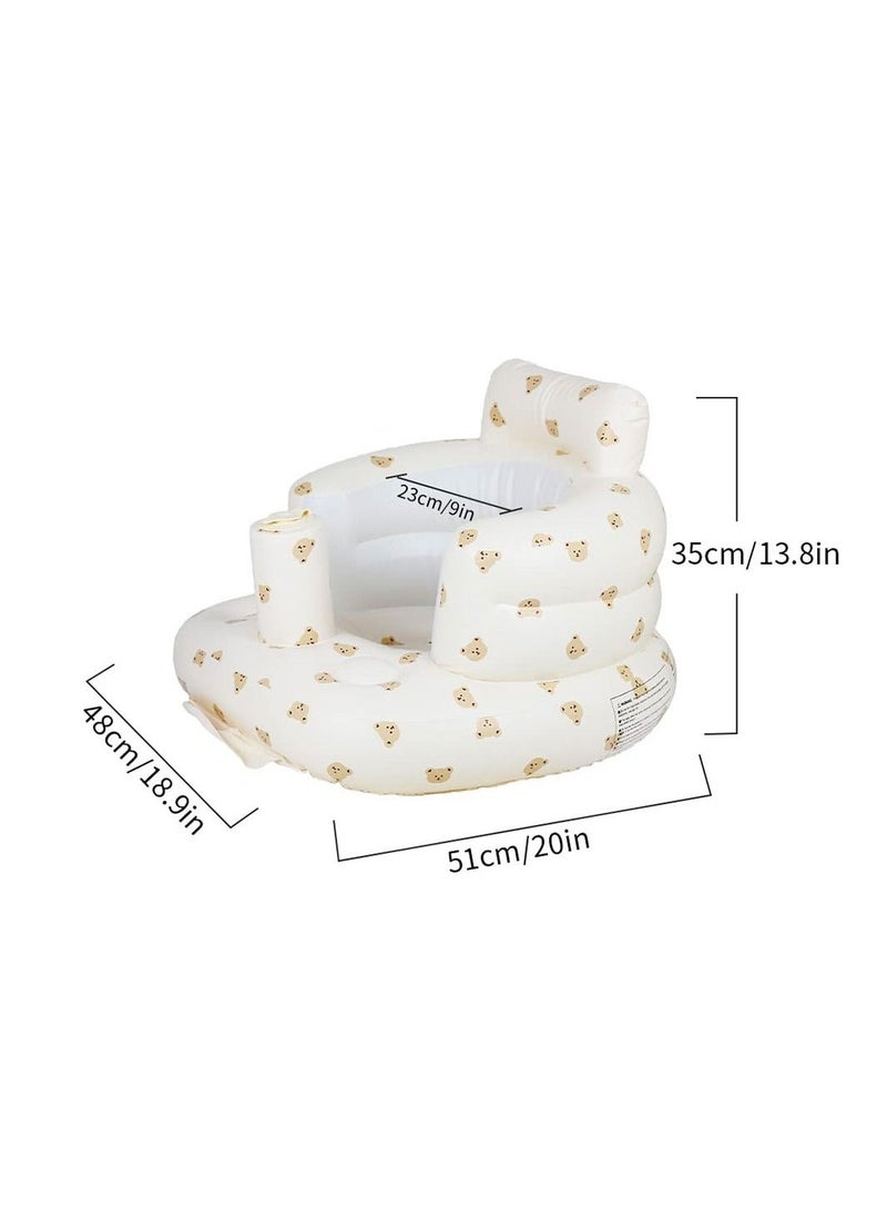 Baby Inflatable Seat Built in Air Pump Infant Back Support Sofa Infant Support Seat Toddler Chair