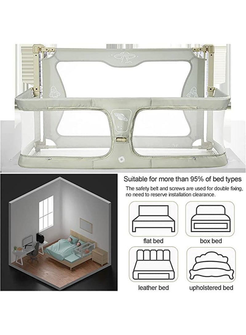 Baby Bedside Sleeper 3 in 1 Folding Portable Crib breathable and visible mesh window aluminum alloy