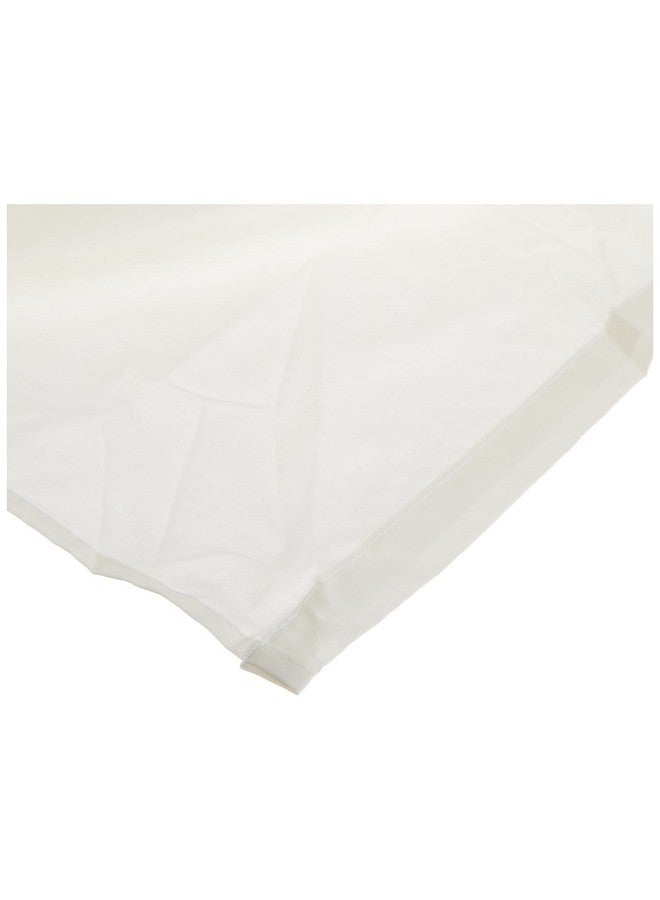 100% Natural Cotton Percale Ruffled Crib Skirt Ecru 52