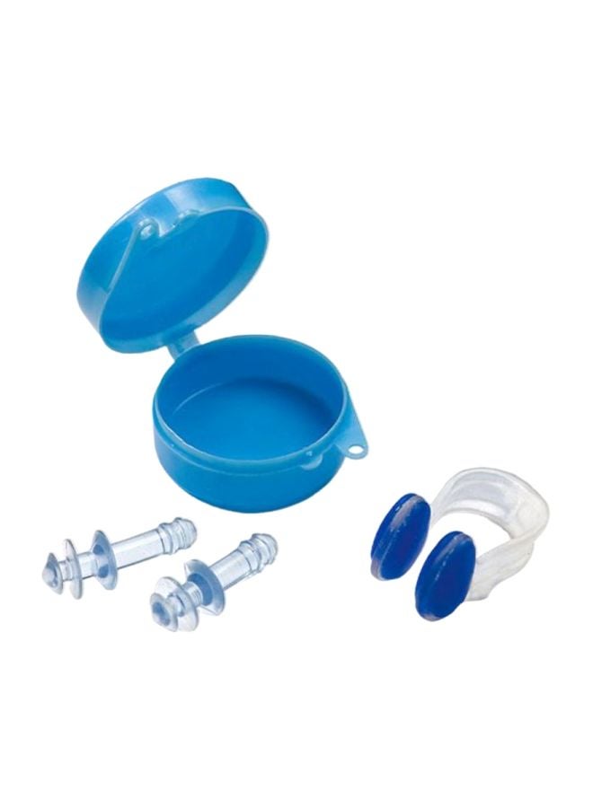 Pair Of Ear Plugs And Nose Clip With Storage Case