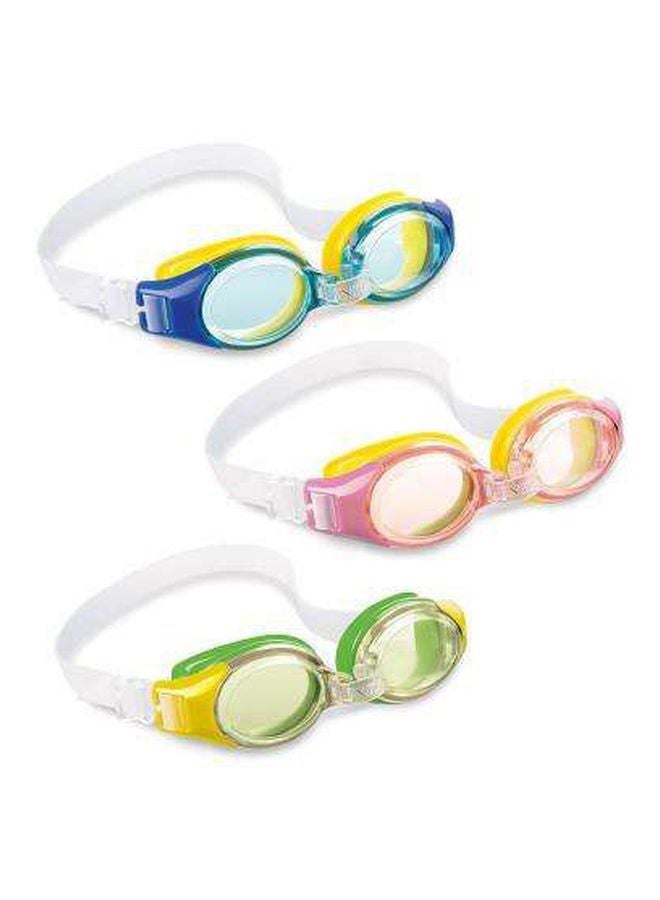 3-Piece Swimming Goggles Set 1.1x1.1cm