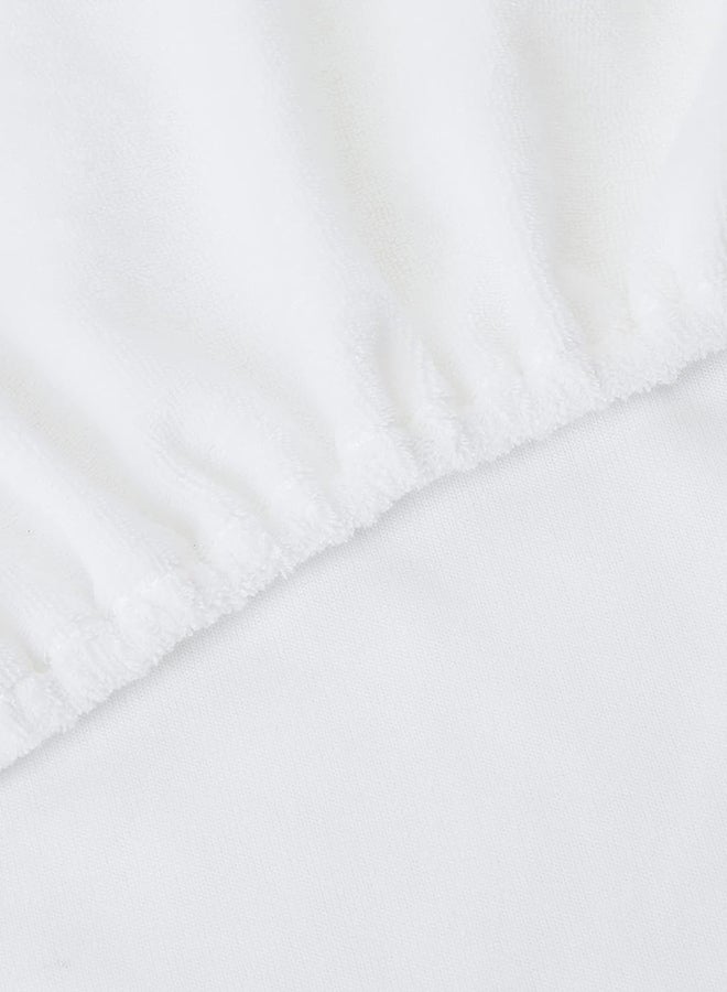 Protective Terry Cover For Mattress For Next2Me (80% Cotton, 20% Polyester), White