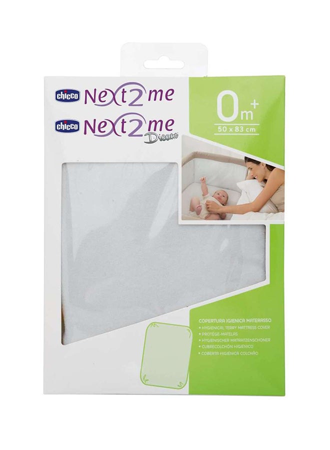 Protective Terry Cover For Mattress For Next2Me (80% Cotton, 20% Polyester), White