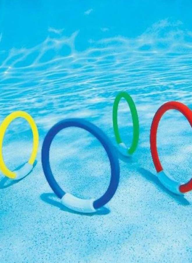 4-Piece Easy Grap Underwater Swimming Ring Set