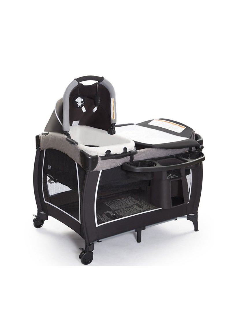 COOLBABY Baby Bed Portable Game Bed Mobile Multifunctional Baby Bed Newborn Basket Splicing Bed Foldable Playard for Baby Toddler