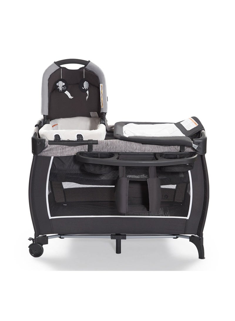 COOLBABY Baby Bed Portable Game Bed Mobile Multifunctional Baby Bed Newborn Basket Splicing Bed Foldable Playard for Baby Toddler