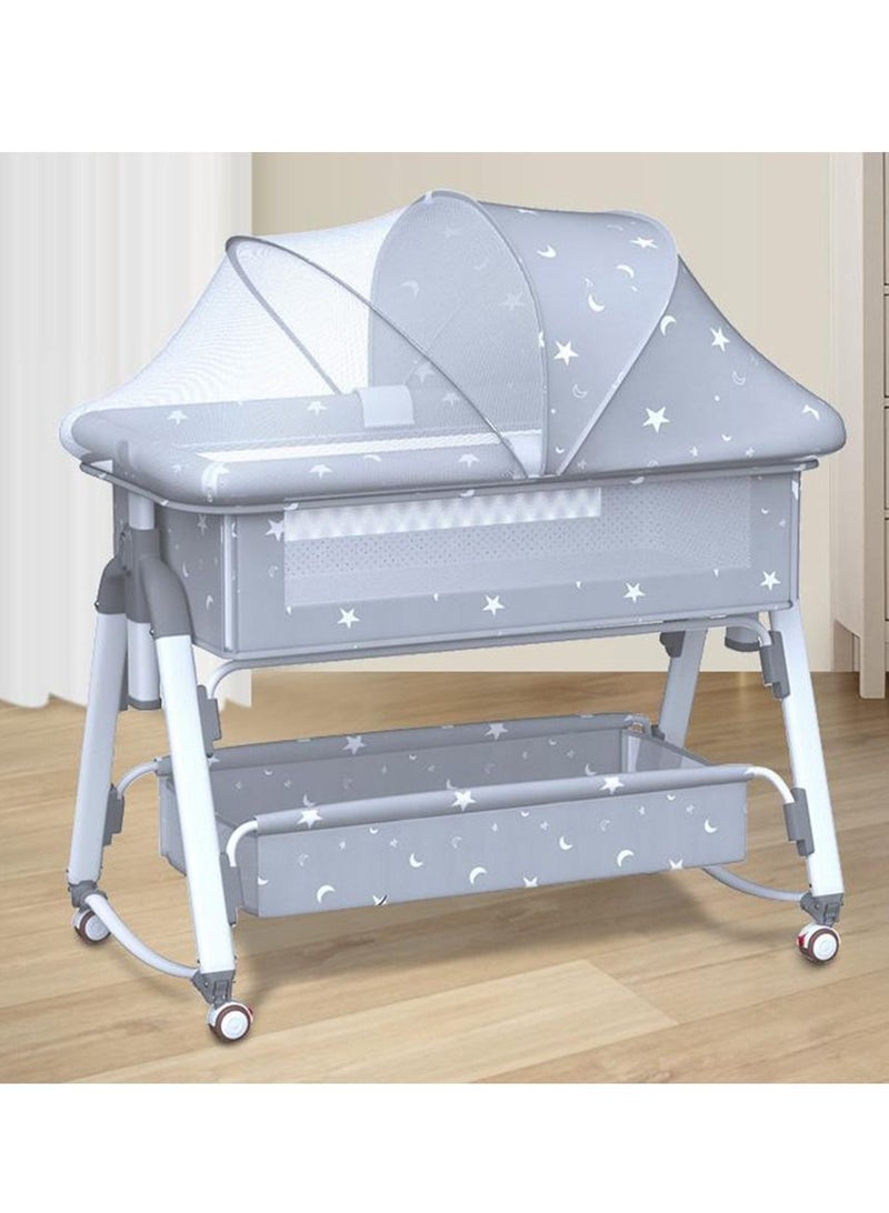 Baby Crib, Newborn Bed, Baby Rocker, Multi-functional Mobile Foldable Children's Bed