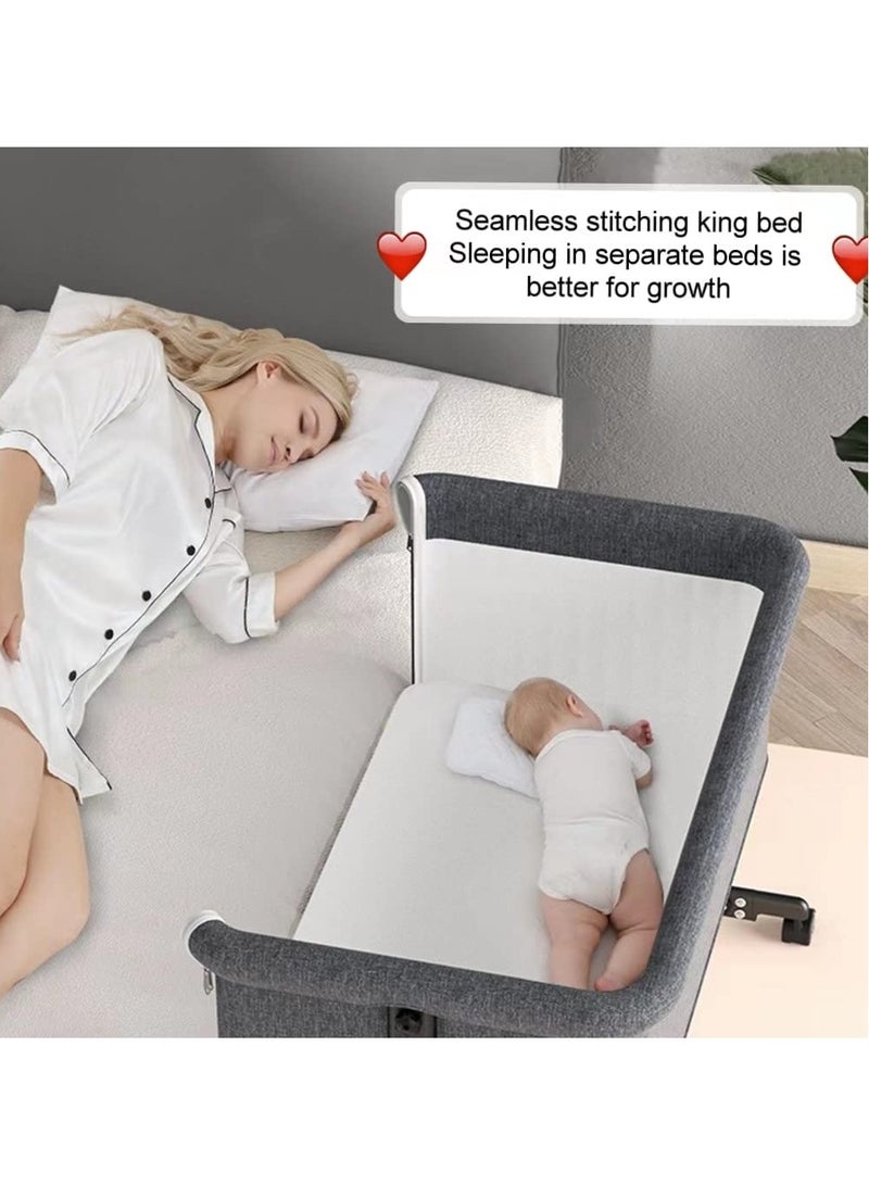 Portable Foldable Crib Bed With Wheels