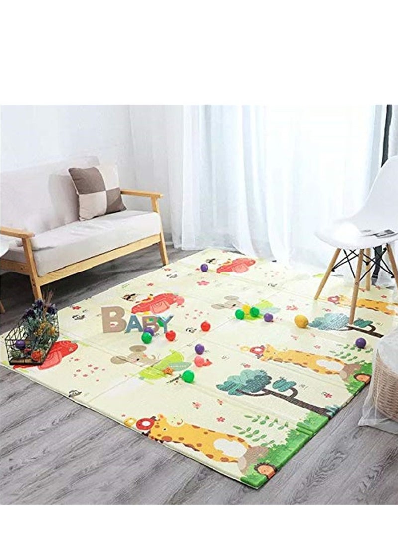 Portable Baby Playmat Foldable XPE Baby Crawling Mat Thickening Environmental Protection Rug Playmat Double Surface Baby Carpet -180 * 200CM