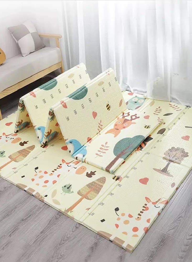 Portable Baby Playmat Foldable XPE Baby Crawling Mat Thickening Environmental Protection Rug Playmat Double Surface Baby Carpet -180 * 200CM