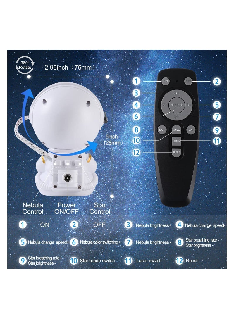 COOLBABY Galaxy Projector Star Projector Galaxy Light Night Light for Kids Bedroom Ceiling Gaming Room Decor